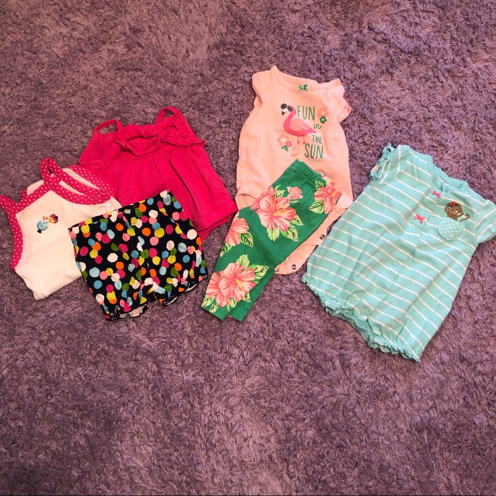 Baby girl summer outfit bundle 3 months